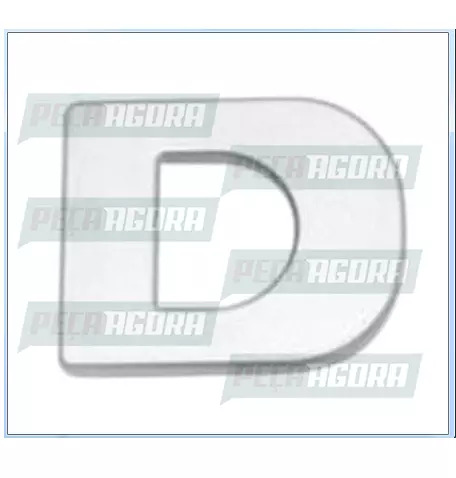 EMBLEMA PLASTICO LETRA ORIGINAL PARA SCANIA SERIE 4 ''D'' (1365116-V3088)