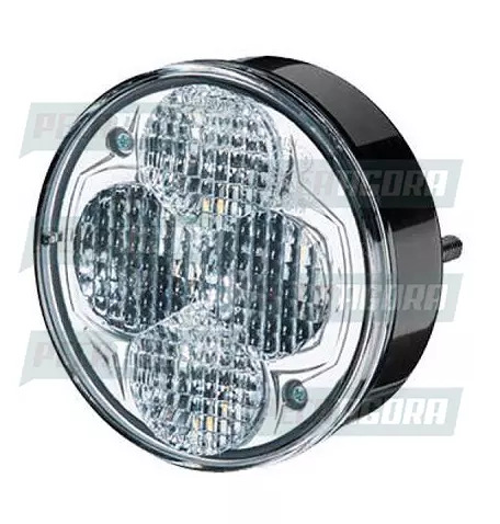 LANTERNA TRASEIRA LUZ DE RE 4 LEDS 12V 2 VIAS CRISTAL FURO PASSANTE SINALSUL 229