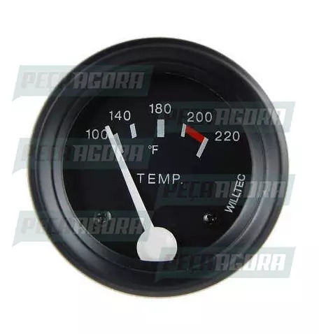 RELOGIO UNIVERSAL TERMOMETRO MECANICO DA AGUA 52MM 100-220F PRETO (455880)