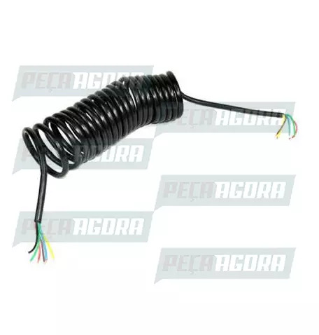 CHICOTE ELETRICO ESPIRAL LIGACAO CAVALO/CARRETA 6,5MTS UNIV 7 FIOS PREMIUM (4588
