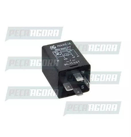 RELE PISCA MERCEDES BENZ/VOLKSWAGEN/FIAT/MARCOPOLO/VALTRA 12V 04 TERMINAIS SEM S