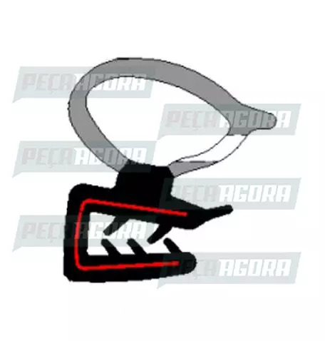 BORRACHA PORTA PARA SCANIA SERIE 5 09... FIXA NA PORTA AUTOTRAVI (442834)