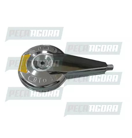 CALOTINHA CROMADA PLASTICA LIGHT COM REFLETOR AMARELA RODOAR (425116)