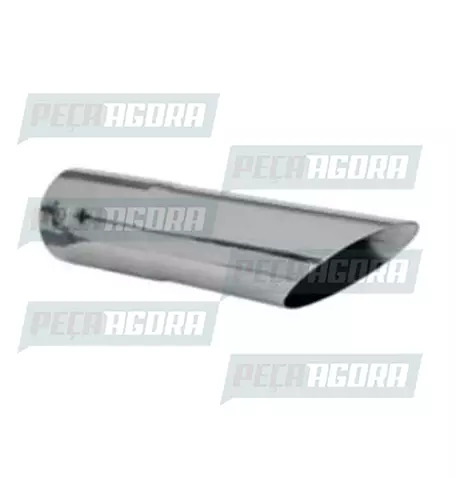 TUBO TERM.RETO CROMADO 5,0'' 290MM AMERICANA (450834)