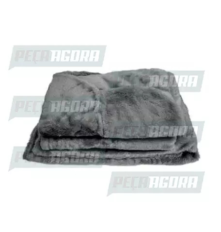 CAPA PELUCIA CHINIL BANCO C/LOGO VW WORK MOTORISTA/CARONA GAUCHA CINZA (446726)