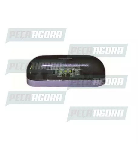 LANTERNA PLACA PALITINHO CINZA LED BIVOLT ACRILICA (458698)