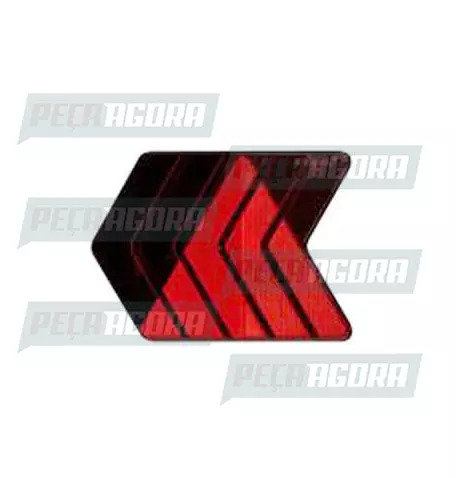 LANTERNA OLHO DE GATO TRIANGULO VERMELHA DIREITO 400 SINALSUL (442232)