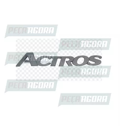 EMBLEMA PLASTICO LETRA CROMADO MERCEDES BENZ ''ACTROS'' (9793100473.)