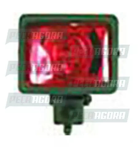 PAR FAROL MINI RETANGULAR VERMELHO FORT LUZ (420673)