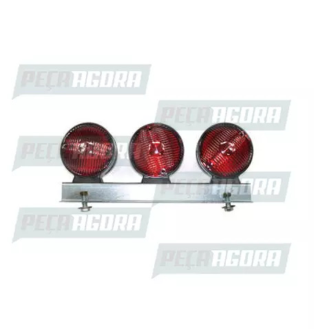 LANTERNA TRASEIRA 03 LENTES JEEP COM SUPORTE - VM 1173 SINALSUL (421467)