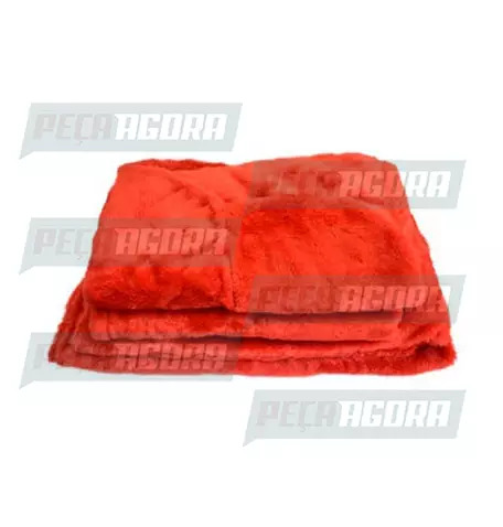 CAPA PELUCIA CHINIL BANCO S/LOGO MB 1113 MOTORISTA/CARONA GAUCHA VERMELHA (44744