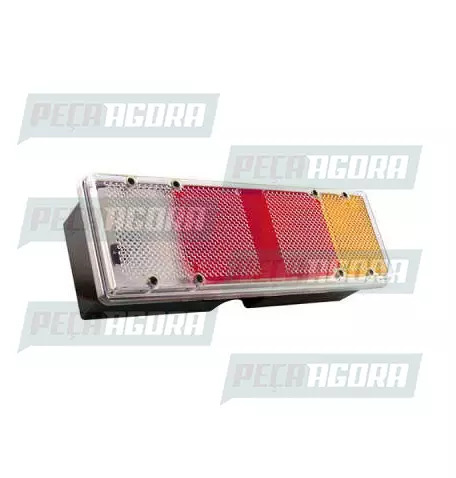 LANTERNA TRASEIRA PARA IVECO EUROTECH COM CHICOTE 5 VIAS MODERNO DIREITO PRADOLU