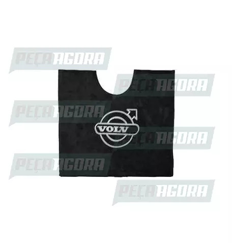 TAPETINHO PELUCIA CHINIL MEIA LUA MOTORISTA 55X50 VOLVO PRETO (441849)