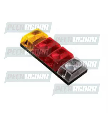 LANTERNA TRASEIRA 04 LENTES BAU GRANDE 1130R SINALSUL (421517)