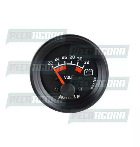 RELOGIO AGRALE VOLTIMETRO 22-32VOLTS 60MM PT (6011011037000)
