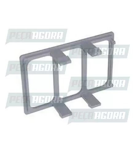 TAMPA PLASTICA DO PAINEL MB BICUDO CINZA 3 FUROS (6886897439,)