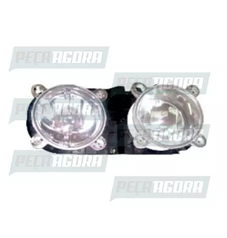 FAROL FORD CARGO 2000 HORIZONTAL DUPLO DIREITO  FORT LUZ (448482)