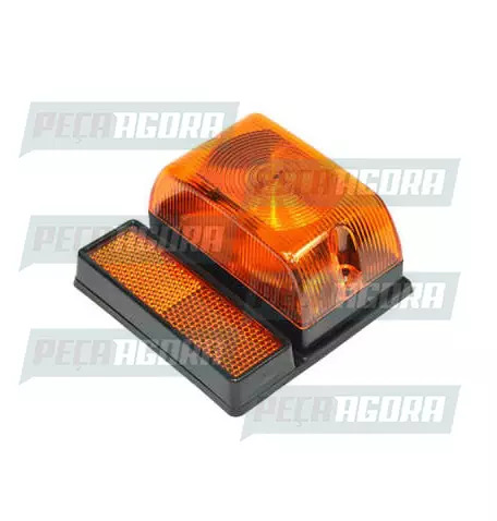 LANTERNA LATERAL BAU GRANDE COM REFLETOR 1 POLO AM 1119R SINALSUL (421323)