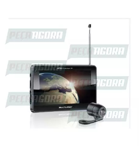 NAVEGADOR GPS TRACKER III TELA 7'' E TV DIGITAL COM CAMERA RE PRETO - GP039 (453