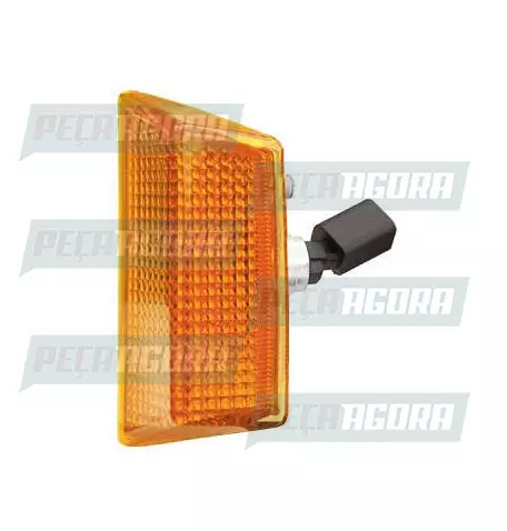 LANTERNA SETA VOLVO FH 2004... ESQUERDO COM SOQUETE AMARELA POLICARBONATO - PRAD