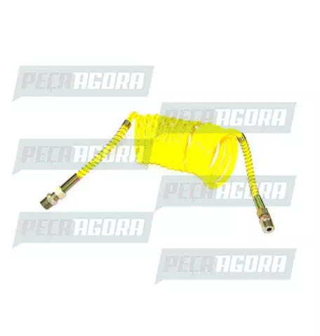 MANGUEIRA ESPIRAL CARRETA NYLON MODERNA M16 6,5MT AMARELA TOP (420638)