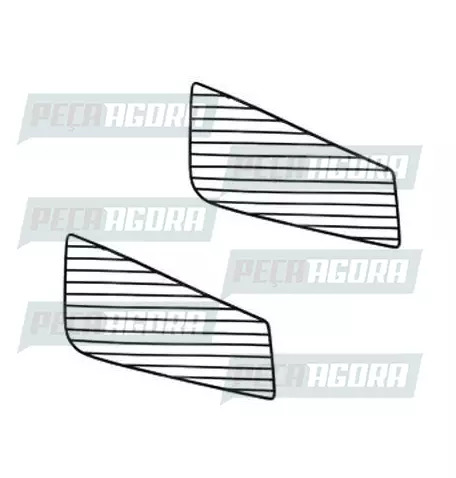 PAR GRADE PROTETORA FAROL AUXILIAR CROMADO VOLVO FH/FM 2010/2014 (452786)