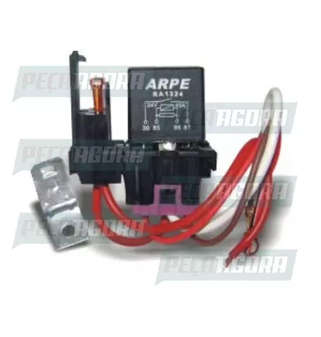 RELE AUXILIAR UNIVERSAL SOQUETADO 4 TERMINAIS  COM SUPORTE  40A 24V ARPE (459298