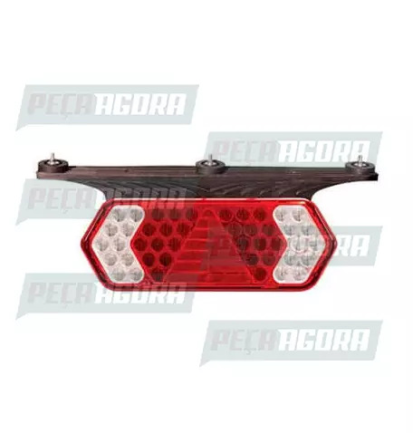 LANTERNA TRASEIRA CARRETA GUERRA IMPLEMENTAR COM HASTE PS COM LED DIREITO PRADOL