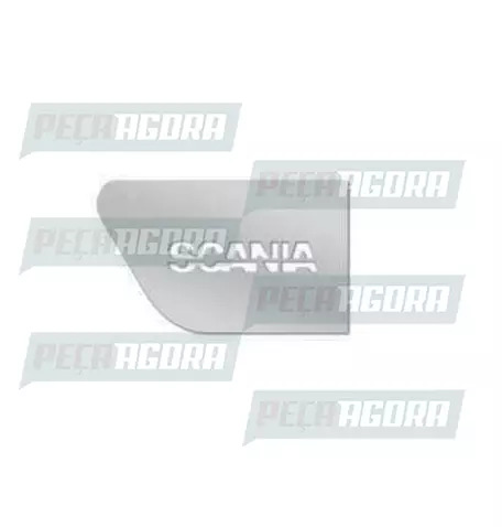 APLIQUE PARALAMA TRASEIRO CABINE INOX PARA SCANIA SERIE 4 P/G/R HIGHLINE/STREAML