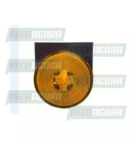 LANTERNA LATERAL CARRETA 2000 LED COM SUPORTE COM FIOS BIVOLT AM 85MM (458686)