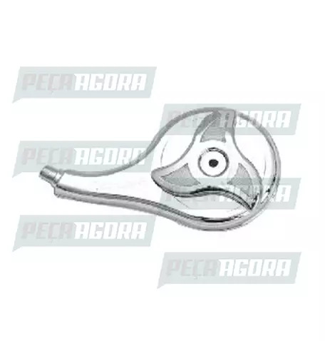 CALOTINHA CROMADA PLASTICA ELIPSE CRISTAL DIREITO  (UN) RODOAR (441787)