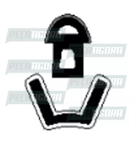 CANALETA VIDRO MERCEDES BENZ 1113/1513/1519 COM PESTANA UNIVEL (442217)