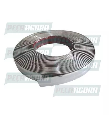 FRISO COLANTE LISO 35MM (ROLO COM  15 MTS.) CROMADO (454993)