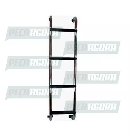 ESCADA TRASEIRA CROMADA MERCEDES BENZ 2035 AXOR LEITO NICOLINI (423188)
