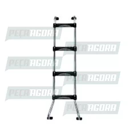 ESCADA TRASEIRA PRETA MERCEDES BENZ 2035 AXOR LEITO NICOLINI (423189)