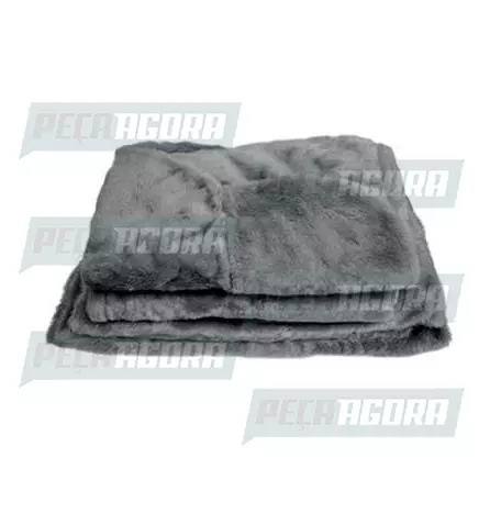 CAPA PELUCIA CHINIL BANCO S/LOGO FORD CARGO SO CARONA GAUCHA CINZA (457143)