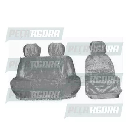 CAPA PELUCIA CHINIL BANCO S/LOGO RENAULT MASTER ATE 2020 CINZA (443554)