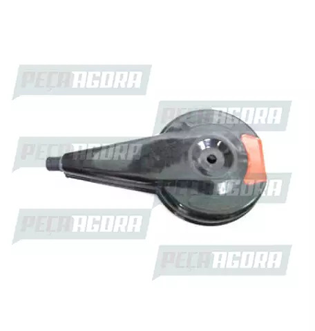 CALOTINHA PRETA PLASTICA LIGHT COM REFLETOR VERMELHA RODOAR (425006)