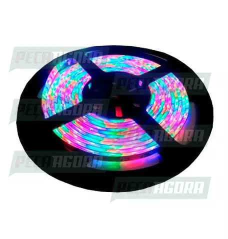 LAMPADA IMPORTADA LED FITA 24V 300 LEDS 18 CORES SLIM (05 MTS) SILICONE (446121)