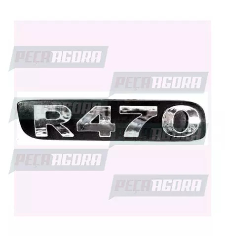 EMBLEMA PLASTICO GRADE CROMADO PARA SCANIA SERIE 4 ''R470'' (448124)
