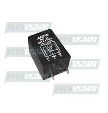 RELE PISCA VOLKSWAGEN/FORD/PARA SCANIA/VOLVO/FIAT 3 TERMINAIS SEM SUPORTE 24V AR
