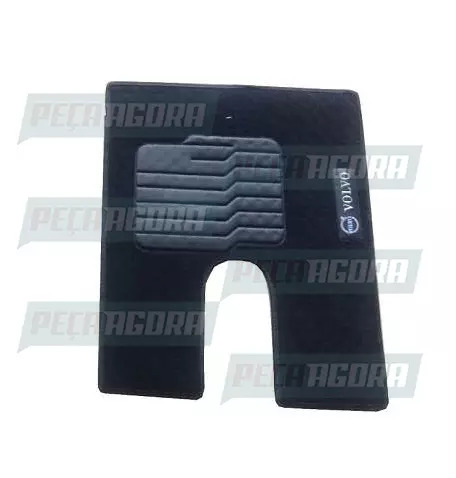 TAPETE TEXTURIZADO C/LOGO VOLVO 50X60 MOTORISTA PRETO PREMIUM (458927)
