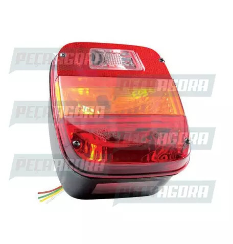 LANTERNA TRASEIRA MARMITAO PISCA TRICOLOR COM VIGIA ACRILICO LISO PRADOLUX PL044