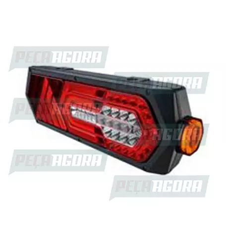 LANTERNA TRASEIRA CARRETA TURN COM LED BIVOLT FIXACAO SUPERIOR DIREITO SINALSUL 