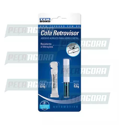 ADESIVO ESPELHO RETROVISOR DOSE UNICA 1 GRAMA TEKBOND (447538)