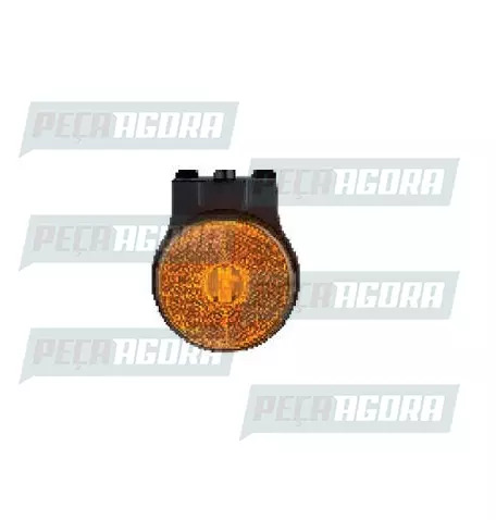 LANTERNA LATERAL CARRETA 2000 LED COM SUPORTE COM CONECTOR AM.BRASLUX (453885)