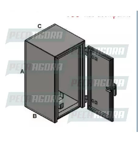 CAIXA EXTINTOR COM BORRACHA COM CINTA NYLON 1,25MM 600X300X300 (440019)