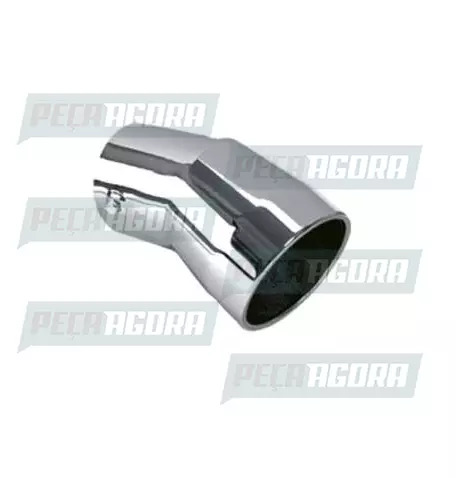 TUBO TERMINAL CURVO PARA SCANIA P270/G/R/ HIGILINE CROMADO 4,5'' 225MM ANGULAR (