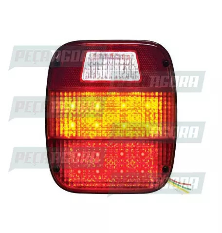 LANTERNA TRASEIRA MARMITAO FORD/VOLKSWAGEN 22 LEDS BIVOLT SEM VIGIA.PRADOLUX PL0