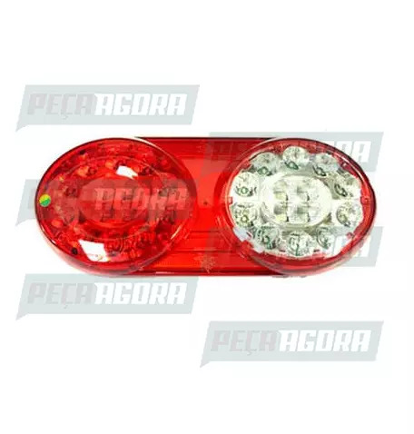 LANTERNA TRASEIRA CARRETA RANDON 2015 COM 28 LEDS 24V ESQUERDO PRADOLUX PL0892 (